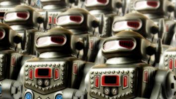 Cover image of The secret robot armies fighting to undermine democracy